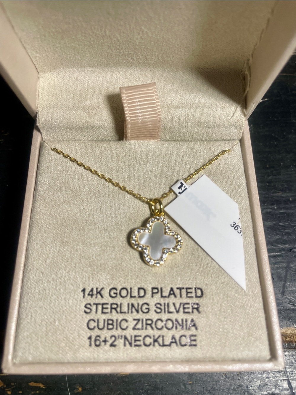 Rachel Zoe 14K Gold-Plated Mother-of-Pearl Clover Pendant Necklace - Gold